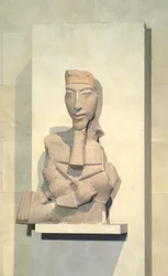 Osirispfeiler von Amenophis IV (Echnaton) aus Karnak, Neues Reich, ca. 1350 v. Chr.